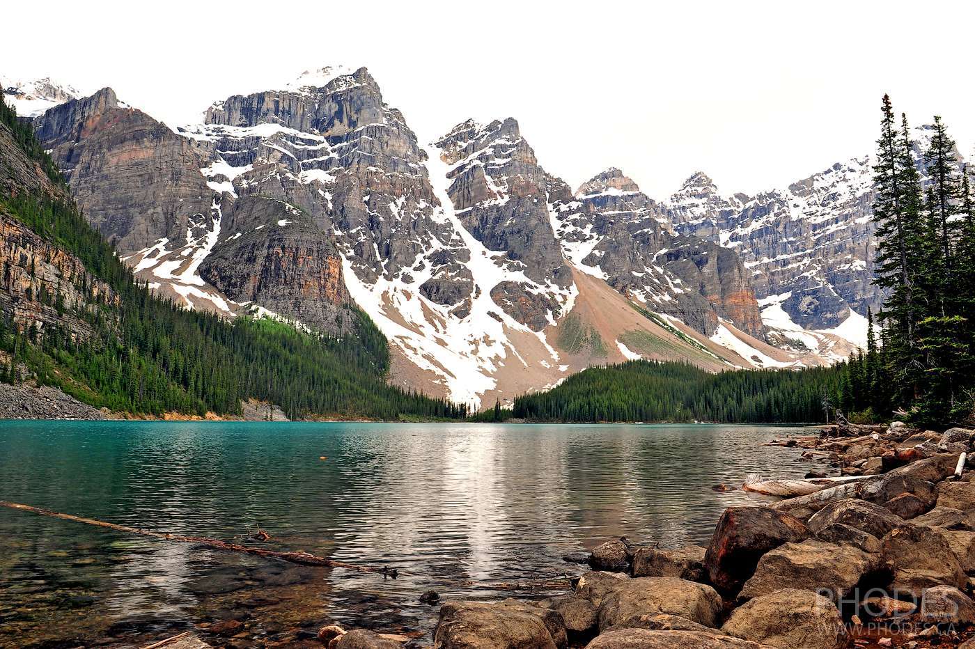 Lac Moraine dans le parc Banff