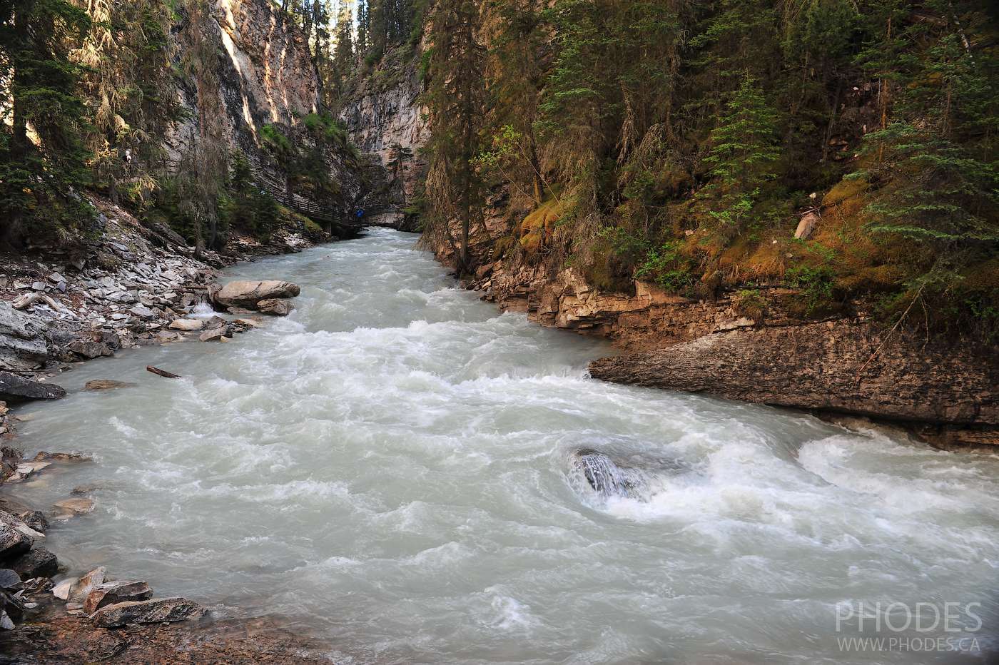 Johnston Canyon in Banff Park