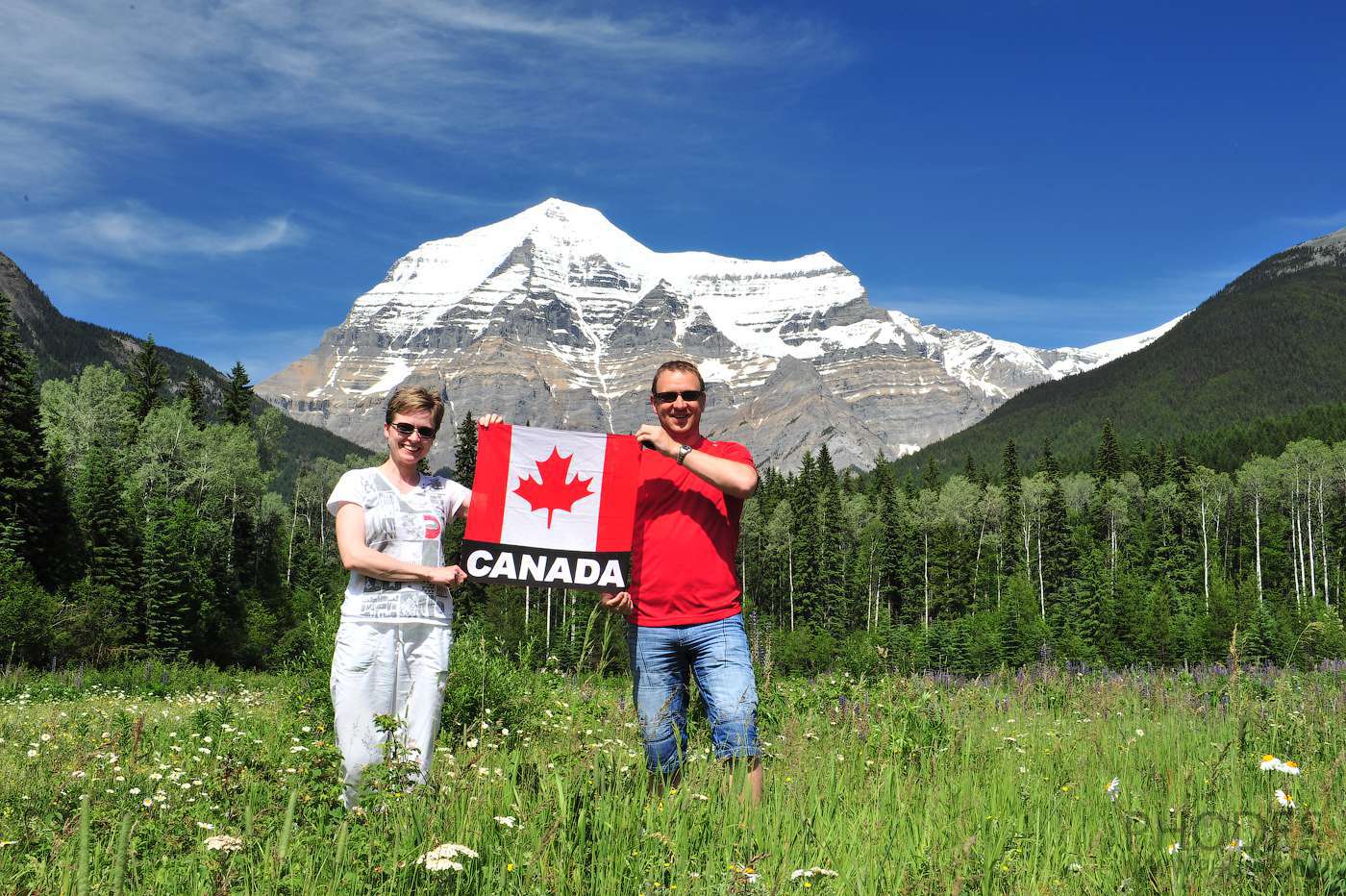 Fête du Canada près du mont Robson