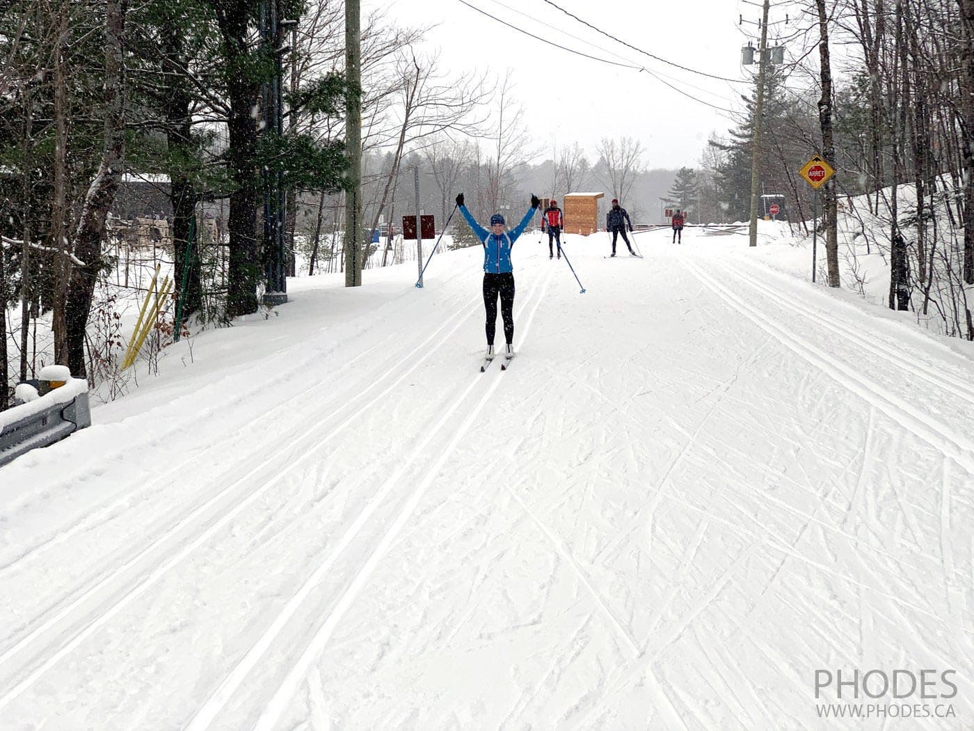 Ski de fond classique dans un park national du Mont Orford