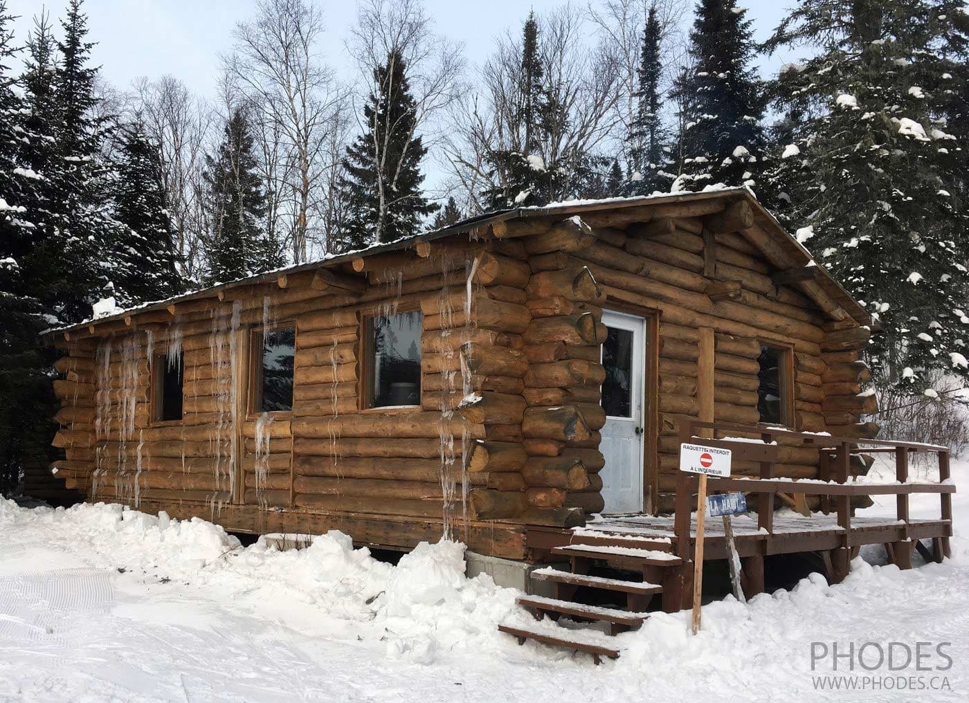 Chalet sur le sentier de ski de fond à Mont Grand-Fonds à Charlevoix