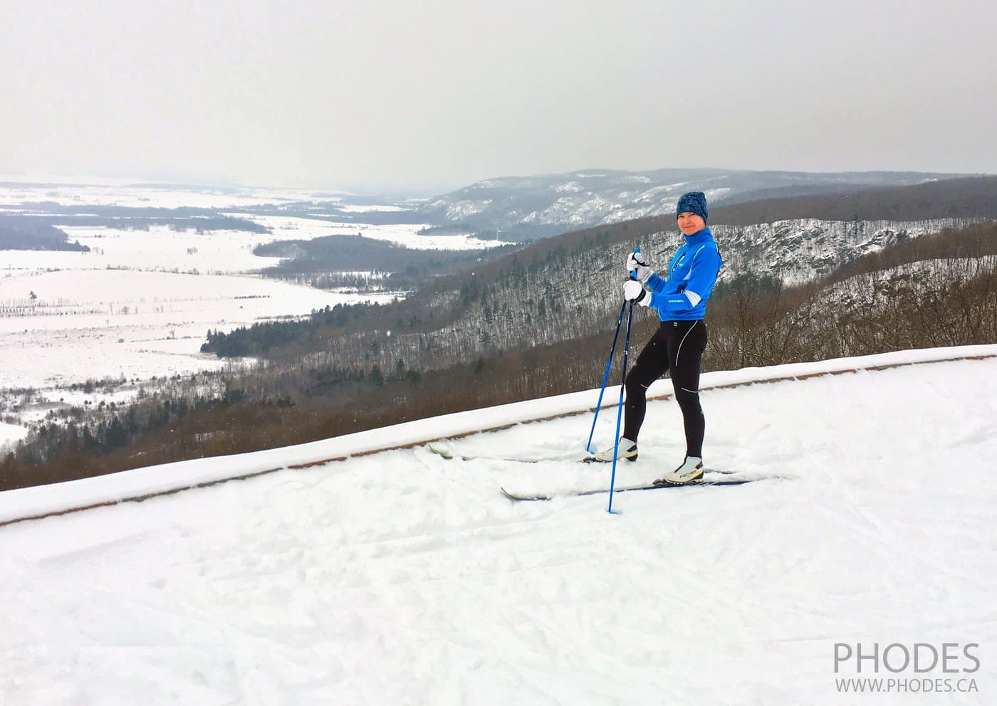 Ski de fond classique dans un park Gatineau