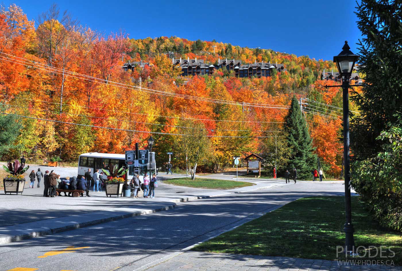 Ville de Mont-Tremblant près de l’office du tourisme