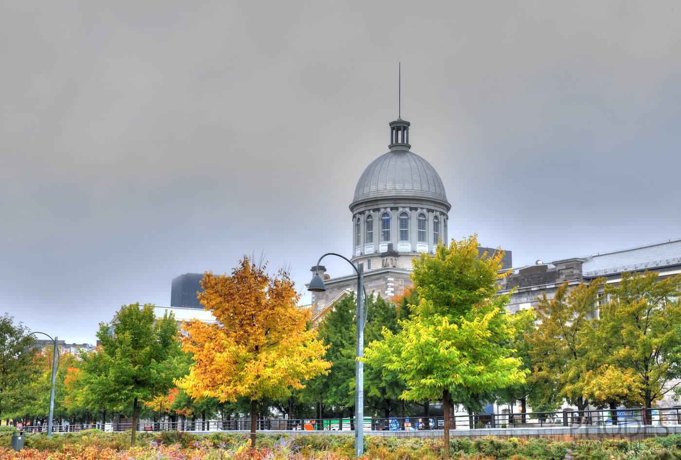 Рынок Bonsecours осенью, Старый Порт, Монреаль