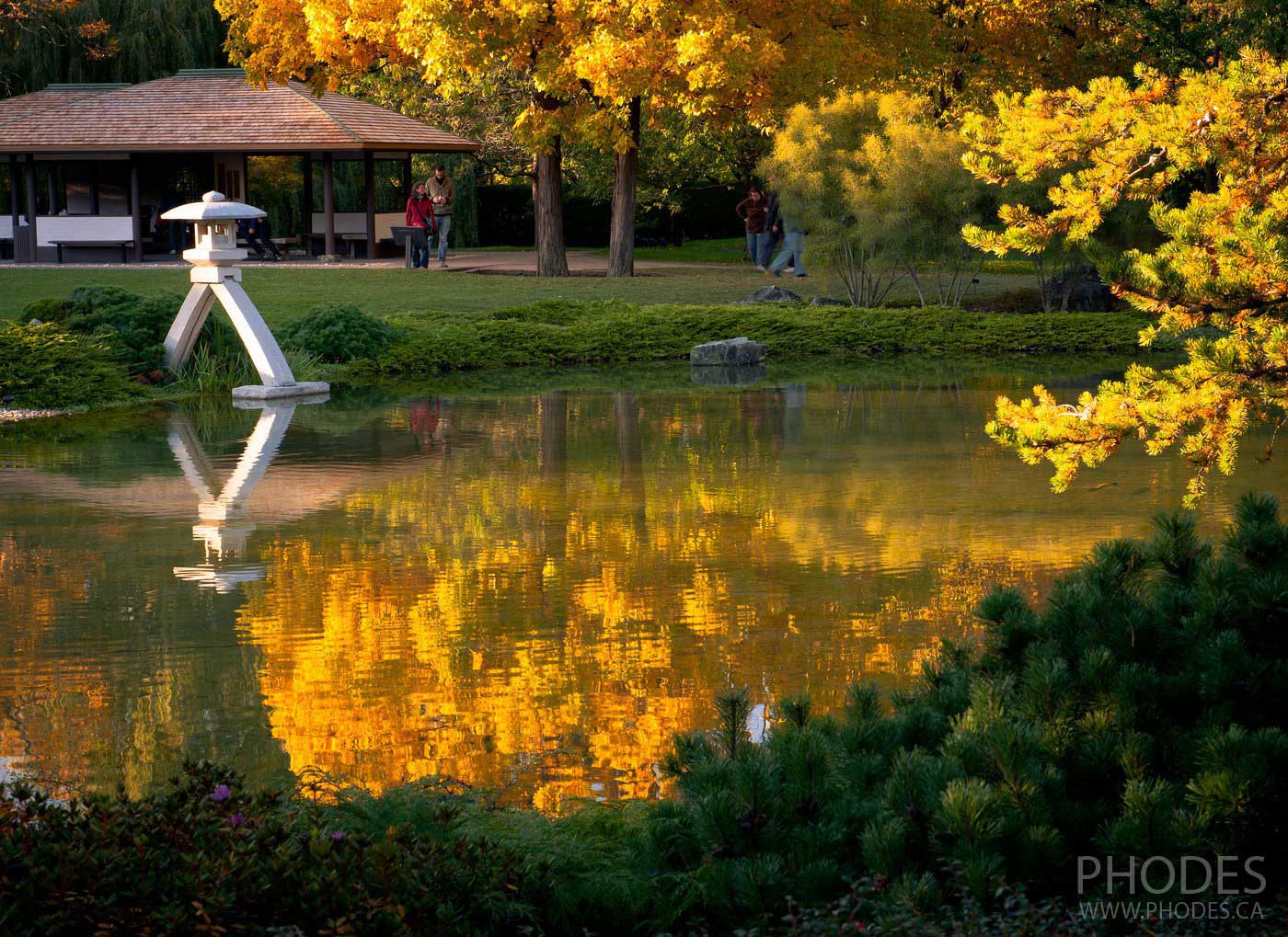 Japanese garden in Botanical garden, Montreal