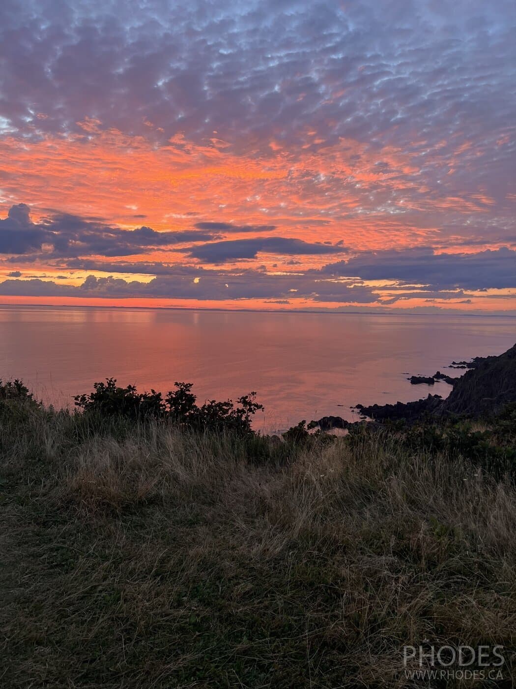 Сногсшибательный закат на острове Grand Manan