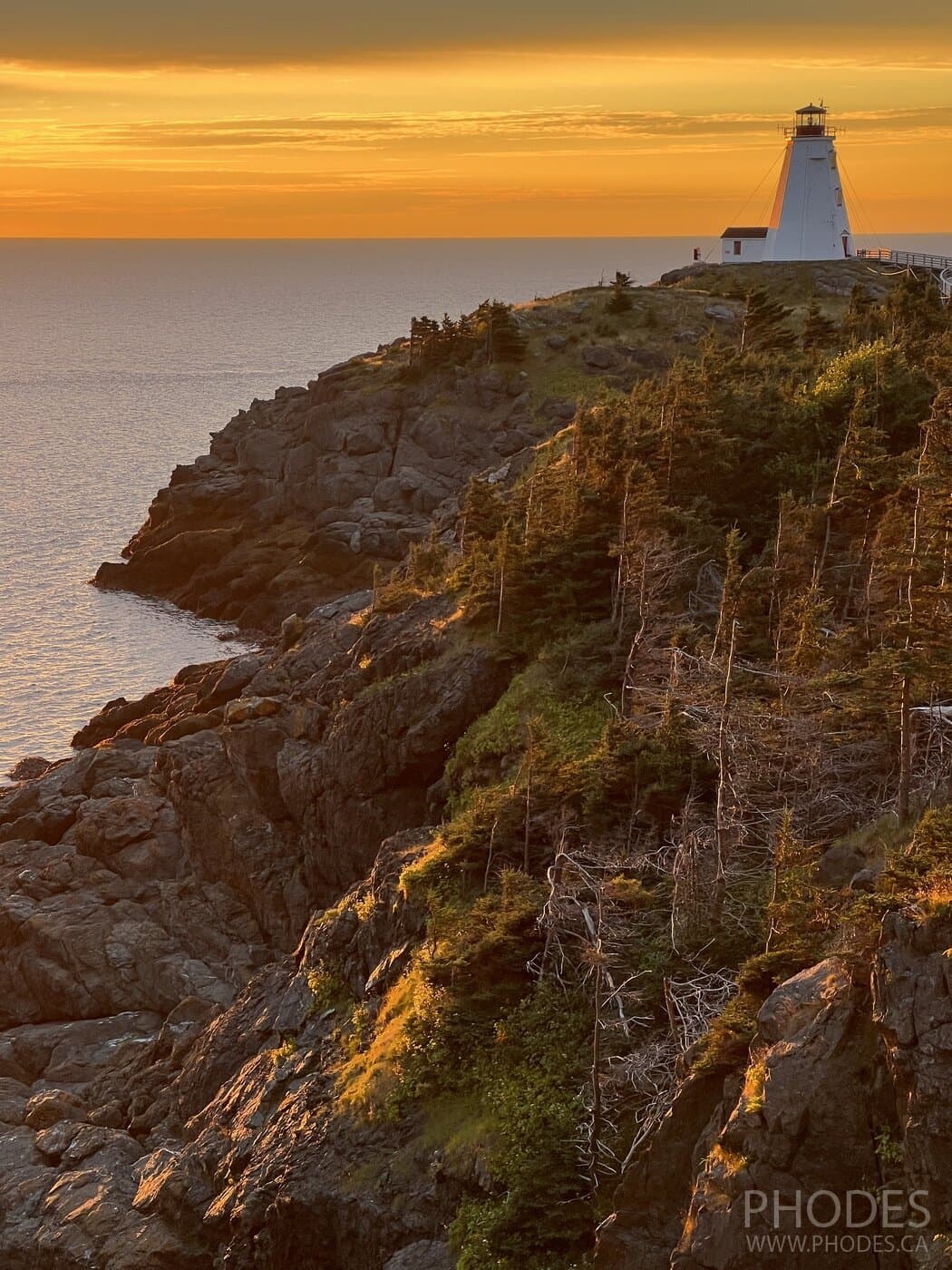 Le phare Swallowtail sur l'île de Grand Manan