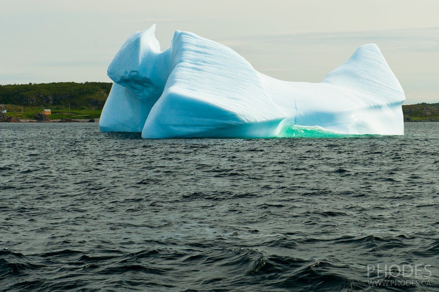 Iceberg in the shape of Transformer in Twillingate - Newfoundland