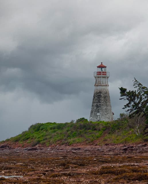 Le phare Indian Point Range Front - Nouveau-Brunswick - Canada