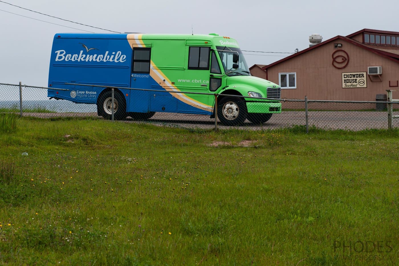 Bookmobile on Cape Breton Island in Nova Scotia