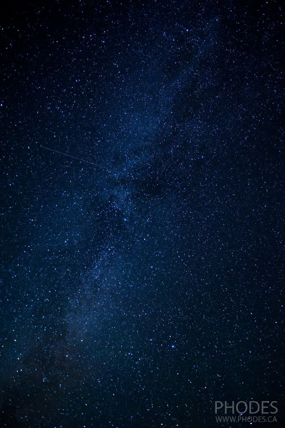 Night sky in the park Mont-Megantic